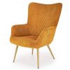 HALMAR Kreslo ušiak AMARO, horčicová hyper 66