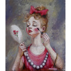 Fashionista - Akad.m.Igor Navrotskyi, originálny, ručne maľovaný obraz L (do veľkosti 95x95cm) Viac farieb