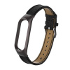 Deveroux Kožený remienok pre Mi Band 5/6 - čierna