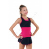 Ohrievací pás na modernú gymnastiku SOLO PS4-986 fuksia veľ. 116-134