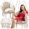 ZÁVESNÉ KRESLO ZÁHRADNÁ HOJDAČKA BOCIANIE HNIEZDO S VANKÚŠOM XL DO ZÁHRADY AJ DOMOV