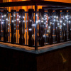 DECOLED LED svetelné cencúle, 3x0,5 m, ľadovo biela, čierny kábel, 114 diód, IP67