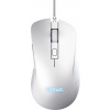 Trust GXT924W YBAR+/Herná/Optická/Pre pravákov/25 600 DPI/Drôtová USB/Biela