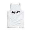 DRAGOWA pánske tielko AK-47, biela 160g/m2 - XXL