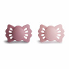 DVOJBALENIE SYMETRICKÝCH CUMLÍKOV FRIGG LUCKY CEDAR/ BABY PINK, 0-6M, SILIKÓN