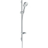 HANSGROHE Raindance Select E sprchová súprava, ručná sprcha 3jet EcoSmart 120 x 120 mm, 90 cm sprchová tyč, jazdec, miska na mydlo a sprchová hadica 160 cm, chróm, 26623000