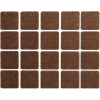 Chrániče samolepiace filcové 20 x 20 mm, 20 ks