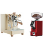 Lelit Bianca PL162T V3, gold + Eureka Mignon Specialita Smart, CR ferrari red