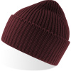 Atlantis Headwear Čepice Oak, pletená COT330114o0299-burgundy me UNI Melír burgundová