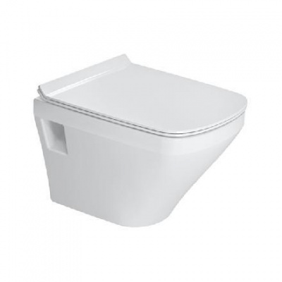 Duravit DuraStyle - Závesné WC, doska SoftClose, Rimless, alpská biela 45710900A1