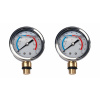 Dvojitý manometer s ventilom na odobratie vzoriek