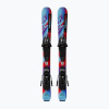 Detské zjazdové lyže Salomon QST Jr XS + viazanie C5 GW pastel neon blue 3/poppy red/black