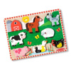 Melissa & Doug drevené puzzle zvieratká na farme