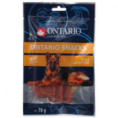 Ontario Snack Dog Dry Lamb Fillet 70g