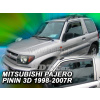 Deflektory Heko Mitsubishi Pajero Pinin 3D 1998 - 2004
