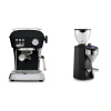 Ascaso Dream ONE, Dark Black + Rocket Espresso SUPER FAUSTO, black