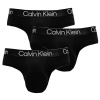 Slipy Calvin Klein 3pack Hip Briefs čierne 7W1