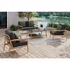 Ambia Garden TERASOVÁ SEDACIA SÚPRAVA 4-dielne, kov, textil, kameň - Série záhradného nábytku - 001376003801