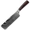 IZMAEL Kuchynský nôž Blade Nakiri/Čierna/Hnedá 9.4 cm