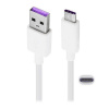 Dátový kábel a nabíjačka HUAWEI AP71 (USB - Type-C, 5A, podpora rýchleho nabíjania, 100 cm) BIELY (AP71 / HL1289_B)