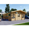 Chata 44mm (4 izby / 43 m²) (kód: 6CHT4444) (Zrubová chata)