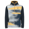 Chlapčené mikiny Head Boys Vision Topspin Hoodie - navy/print vision - Čierny (164 cm)