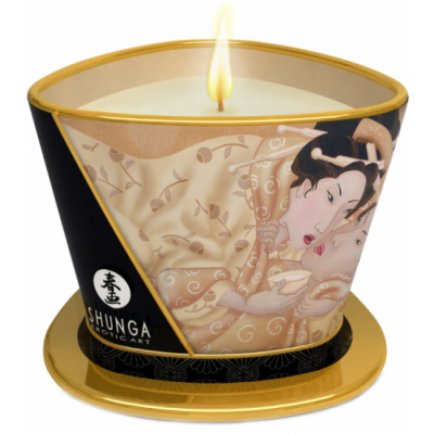 Shunga Libido Massage Candle Vanilla Fetish - masážna sviečka 170ml