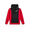 ALPINESTARS mikina IGNITE HOODIE, ALPINESTARS (černá/červená) - M