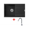 Sinks ULTIMA 790 Pureblack + ELASTA S nerez/čierná