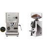 Profitec GO, brushed stainless steel + Eureka Mignon Specialita Compatto, CR chrome