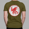 GG-God.sk Tričko Beast Pánske Farba: Zelená (Khaki), Veľkosť: XL, Grafika: Vzadu (Back)