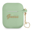 Guess AirPods cover Silicone Charm Heart Collection GUA2LSCHSN