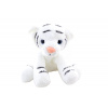 Plyš Biely tiger 15 cm so stabilizačnými guličkami