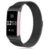 Kovový remienok Fitbit Charge 3 / 4 – Magnetic – čierna