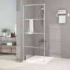 Sprchová zástěna walk-in stříbrná 80 x 195 cm čiré ESG sklo Stříbrná 152135
