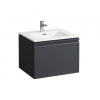 Laufen Pro S - Skrinka s umývadlom, 60x50 cm, farba grafit mat H8609614801041