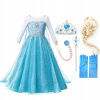 Dievčenský kostým - Max Set Dress Elsa Frozen 134 140 (Dievčenský kostým - Max Set Dress Elsa Frozen 134 140)
