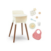 LullaBaby Stolička jedálenská pre bábiky s doplnkami