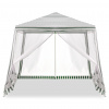 Stan záhradný párty pavilón komerčný altánok biely 2,4X2,4 m