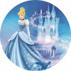 CUKROVÁ TLAČ jedlý obrázok na tortu Cukrová hmota POPOLUŠKA PRINCEZNÁ DISNEY #