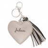 Juleeze Prívesok na kľúče Heart Tassel silver - Juleeze