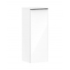 Hansgrohe Xelu Q - Bočná skrinka 40x107x35 cm, 1 dvierka, pánty vľavo, lesklá biela/matná čierna 54127670