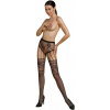 Passion Strip Panty Eco S004 čierne Pančuchové nohavice čierna