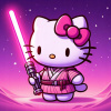 CUKROVÁ TLAČ jedlý obrázok na tortu Cukrová hmota Hello Kitty Star Wars + MENO