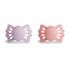 DVOJBALENIE SYMETRICKÝCH CUMLÍKOV FRIGG LUCKY SOFT LILAC/ PRETTY IN PEACH, 0-6M, SILIKÓN