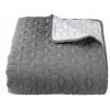 Prikrývka na posteľ - Bunning Jyssk Polyester 220 x 160 cm odtiene šedej, striebro (Zablokovaný pre posteľ Rosentre 160x220 Gray)