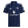 adidas Manchester United Away Shirt 2024 2025 Juniors Blue 9-10 Years