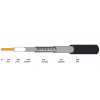 Koaxiálny kábel CONO-TECH RG6 NS100TRI, 1mm, CU/AL, Trishield, PE, 6,8mm, GEL 100m, fólia, čierny