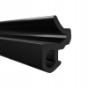 Tesnenie pre PVC okenné rámy, elastické, čierne EPDM KBE S-618 - 1m