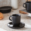 EVA SOLO Nordic Kitchen 65 ml 4 ks - šálky na espresso so spodkami z kameniny